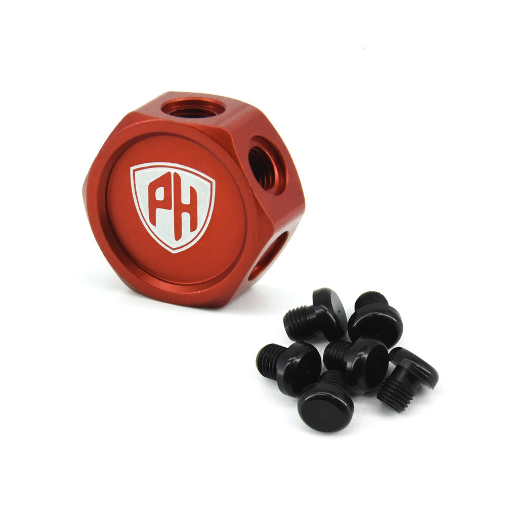 Powerhobby Aluminum Glow Plug Storage / Holder Red - PowerHobby