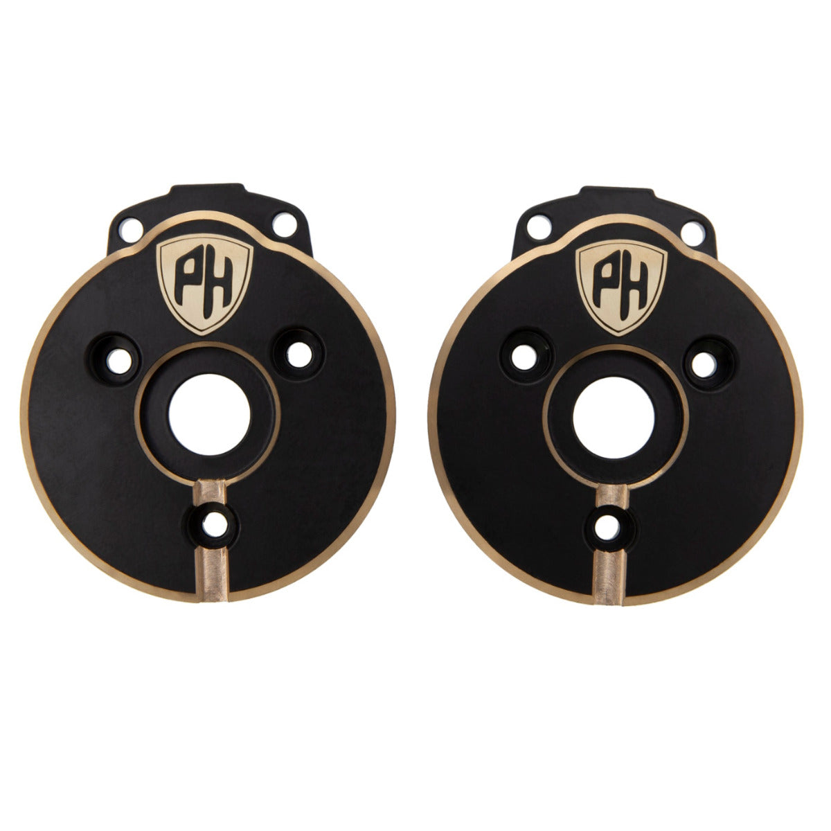 Powerhobby Brass Rear Axle Portal Covers Axial SCX10 II - PowerHobby