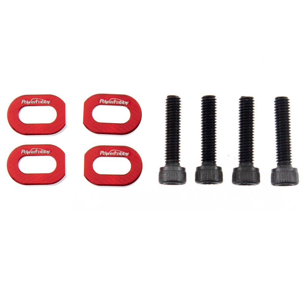 Powerhobby Motor Base Reinforcemnt Pad RED FOR Traxxas X-Maxx - PowerHobby