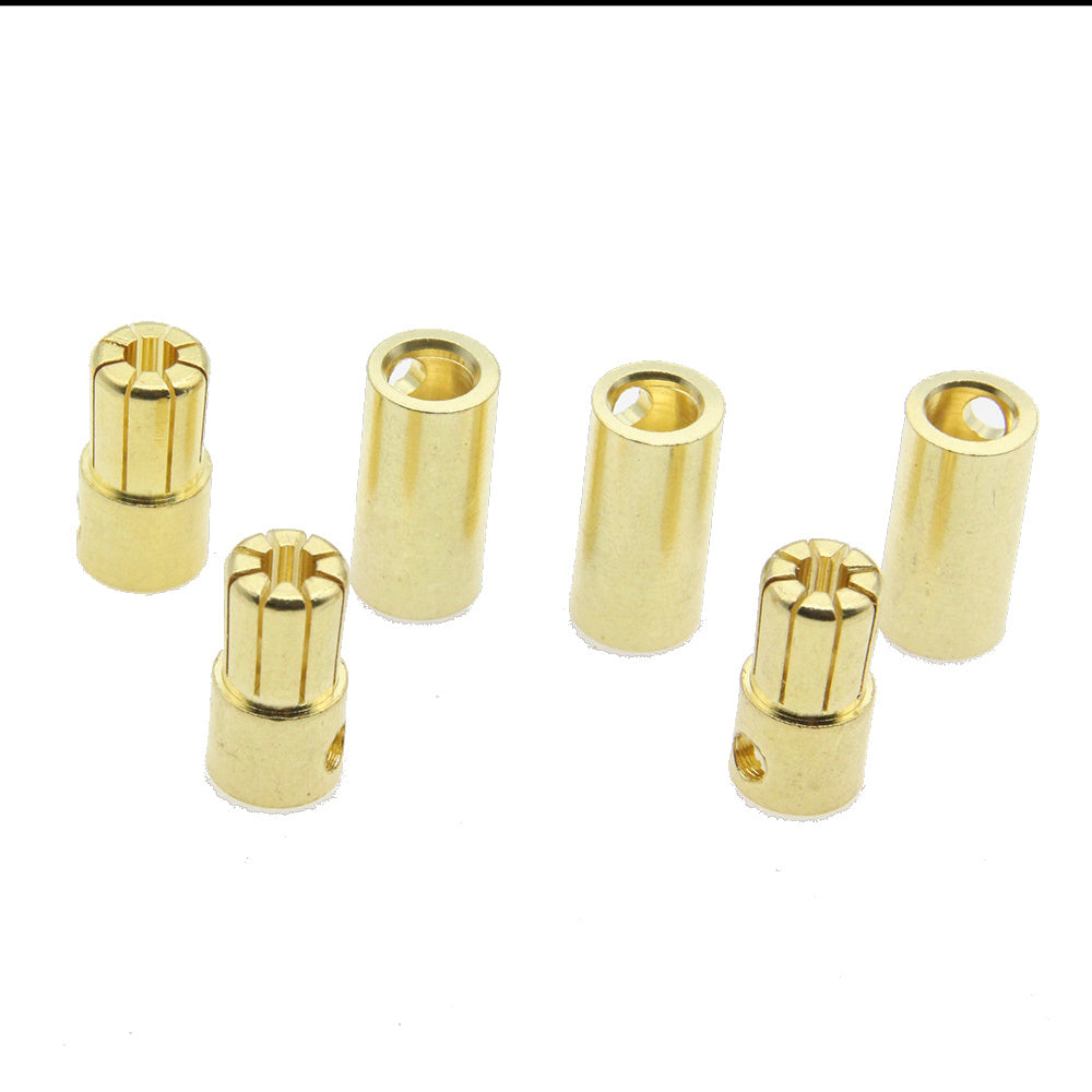 Powerhobby High Current 6.5MM Bullet Connector 3 Pairs - PowerHobby