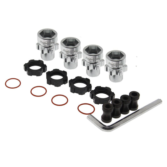 Powerhobby 12mm to 17mm W/10mm Offset Hex Hub Black FOR Traxxas Slash Rustler - PowerHobby