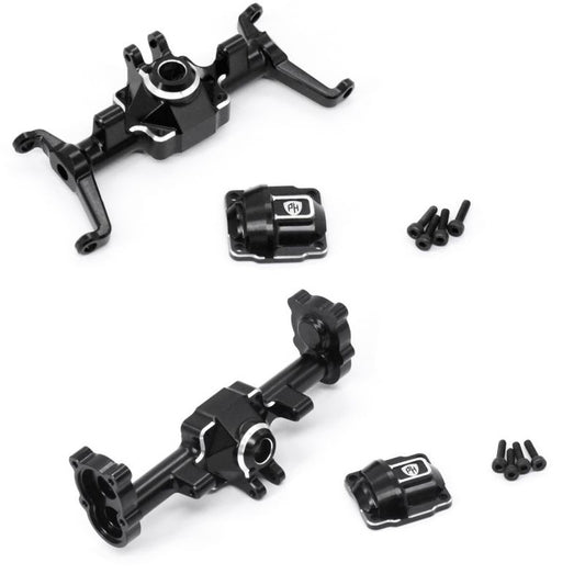 Powerhobby Aluminum Front & Rear Axle FMS FCX24 Black - PowerHobby