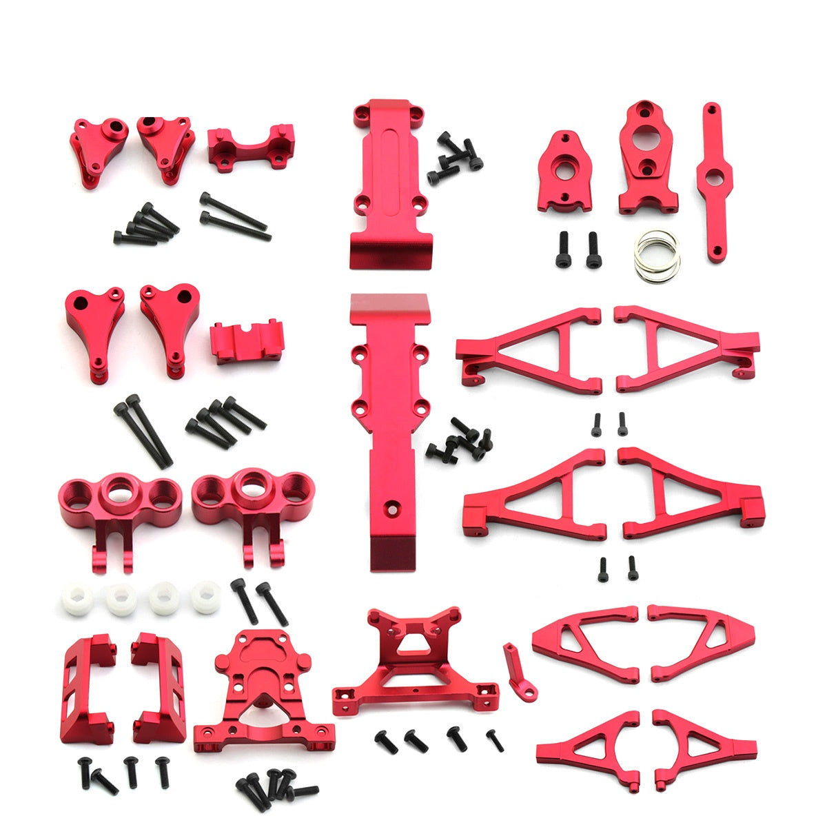 Powerhobby Aluminum Upgrade Parts Red For Traxxas 1/16 E-Revo Summit - PowerHobby