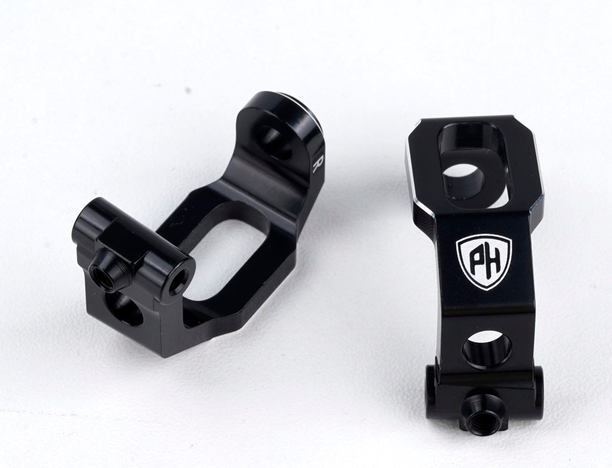 Powerhobby Aluminum Front Caster Blocks C-Hubs FOR Traxxas 4-Tec 2.0 - PowerHobby