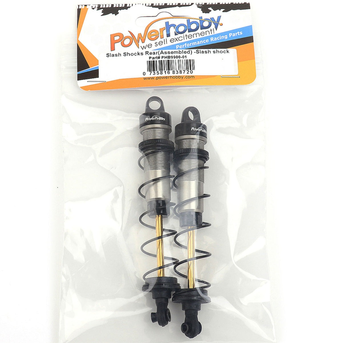 Powerhobby EXTREME Assembled REAR Shocks 3.5mm Titanium Shaft (2) FOR Traxxas 1/10 - PowerHobby