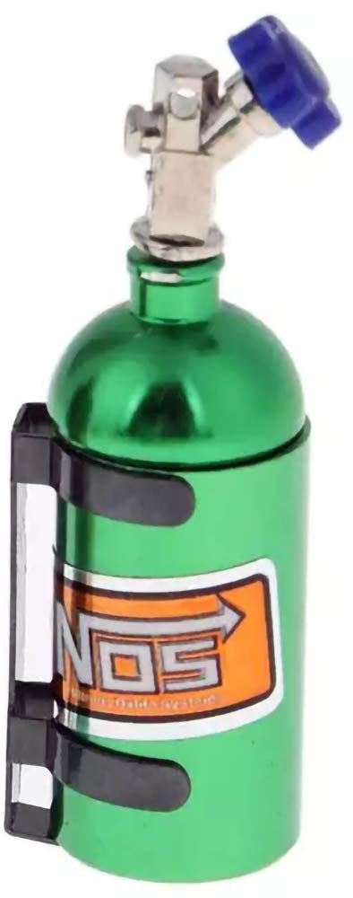 Powerhobby Aluminum NOS Nitrous Oxide Bottle GREEN 1/10 Rock Crawler Accessory - PowerHobby