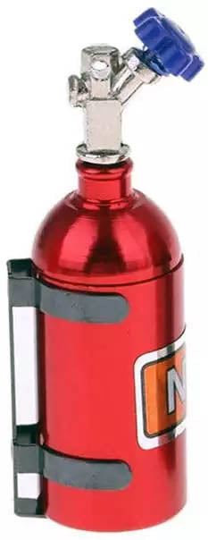 Powerhobby Aluminum NOS Nitrous Oxide Bottle RED 1/10 Rock Crawler Accessory - PowerHobby