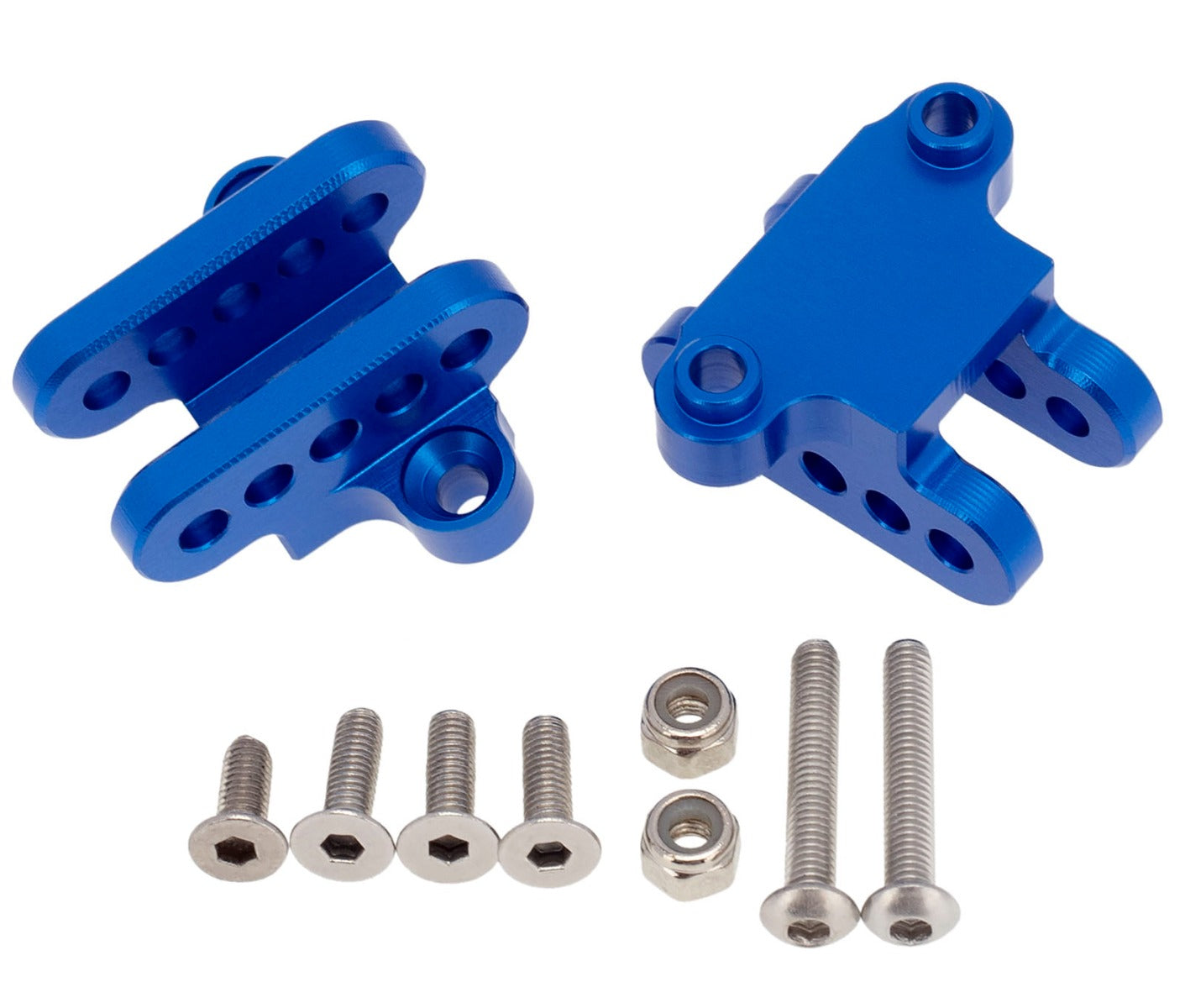 Powerhobby Aluminum Lower Shock Mount Losi LMT 4WD Solid Axle BLUE - PowerHobby