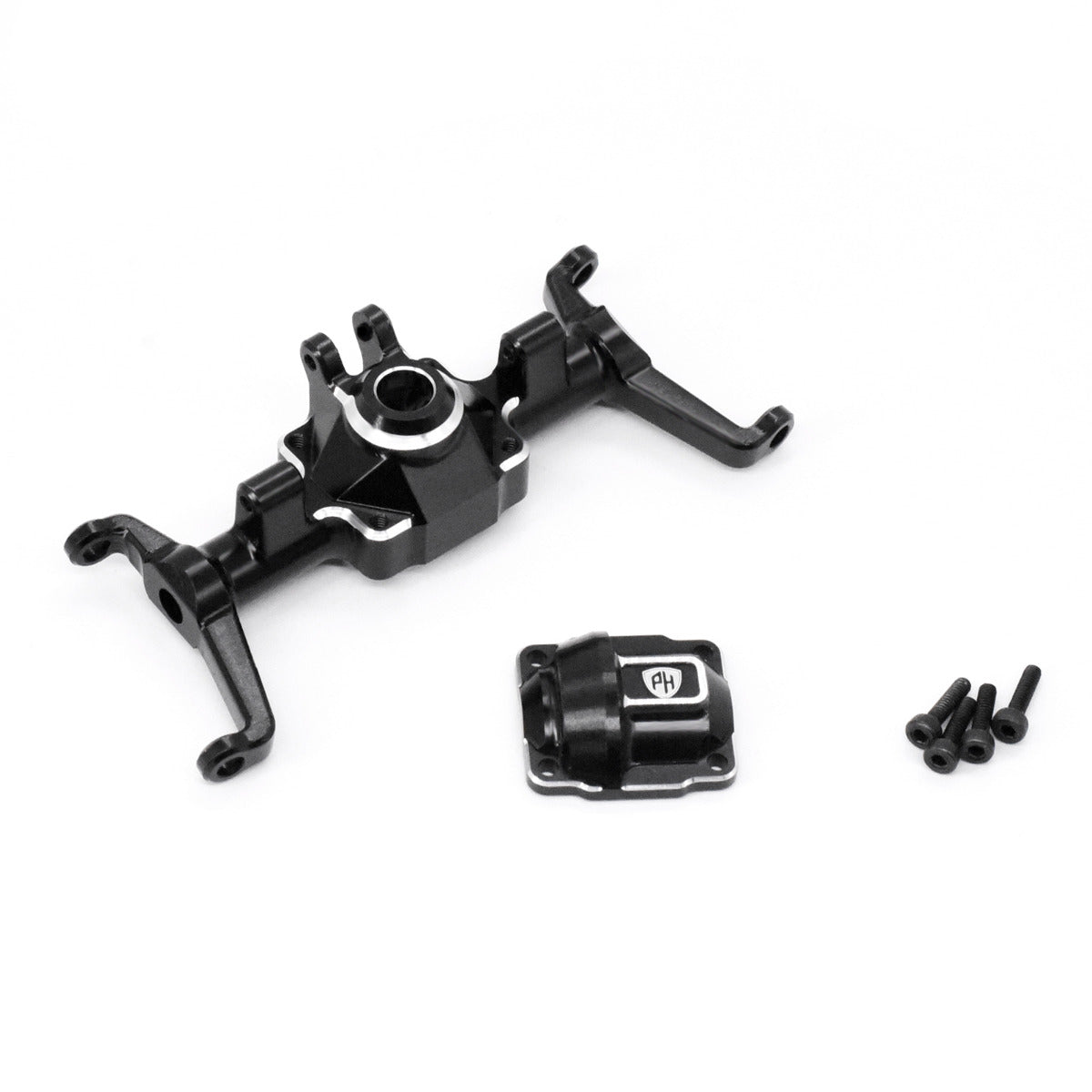 Powerhobby Aluminum Front Axle FMS FCX24 Black - PowerHobby