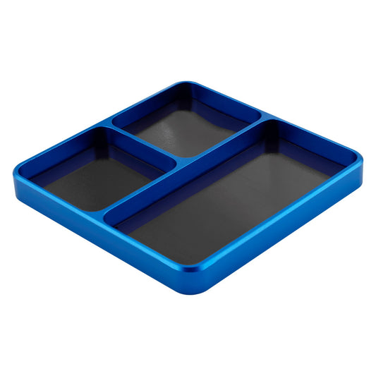 Powerhobby Metal Screw Tray w Magnetic Pad Holder Blue - PowerHobby