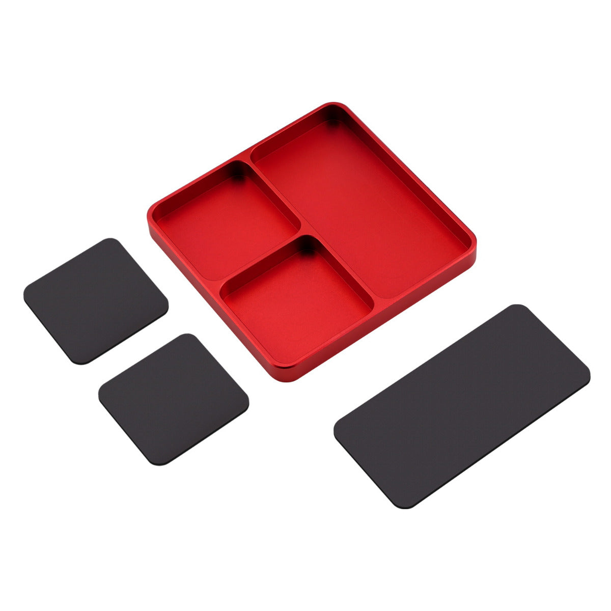 Powerhobby Metal Screw Tray w Magnetic Pad Holder Red - PowerHobby