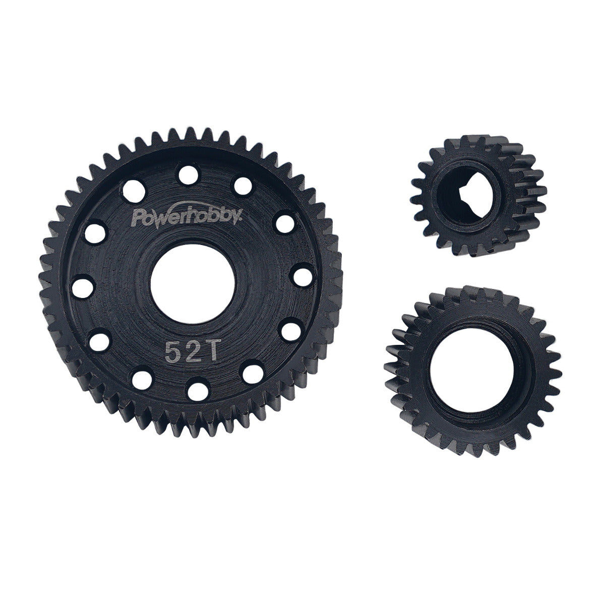 Powerhobby Steel Locked Transmission Gear Set (3) Axial SCX10 AX10 Wraith SMT10 - PowerHobby