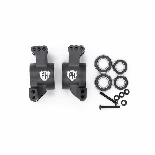 Powerhobby Aluminum Rear Axle Mount w Bearings FOR Traxxas Sledge Black - PowerHobby