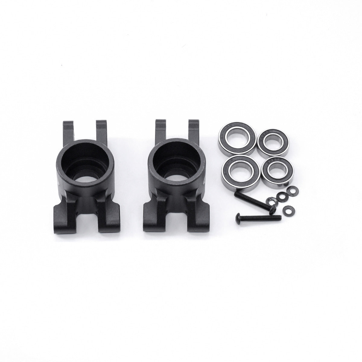 Powerhobby Aluminum Rear Axle Mount w Bearings FOR Traxxas Sledge Black - PowerHobby