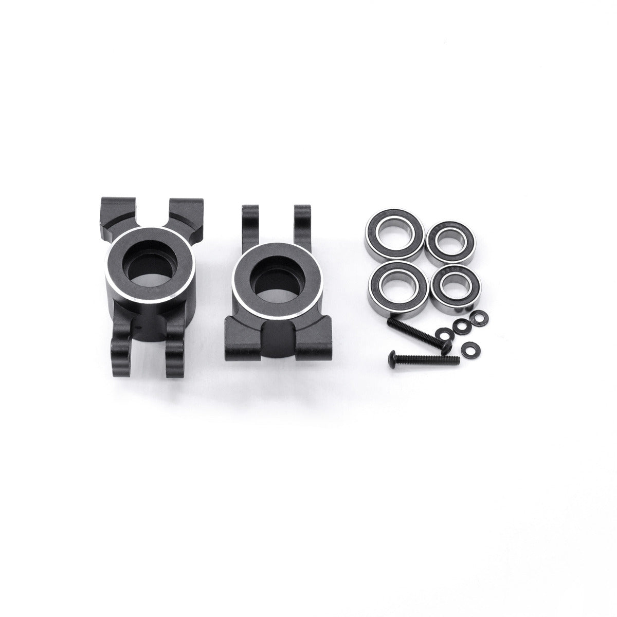 Powerhobby Aluminum Rear Axle Mount w Bearings FOR Traxxas Sledge Black - PowerHobby