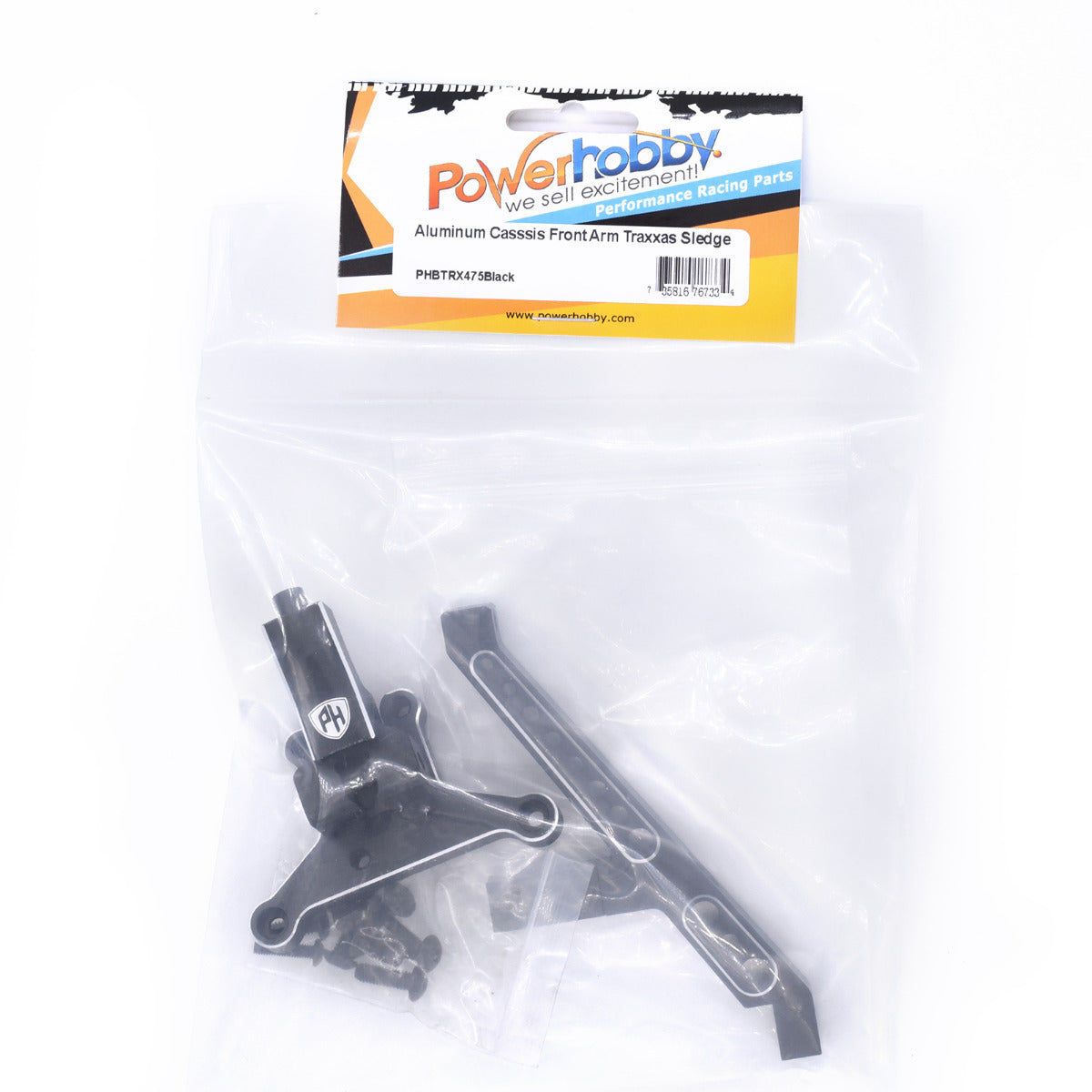 Powerhobby Aluminum Cassis Front Arm FOR  Traxxas Sledge Black - PowerHobby