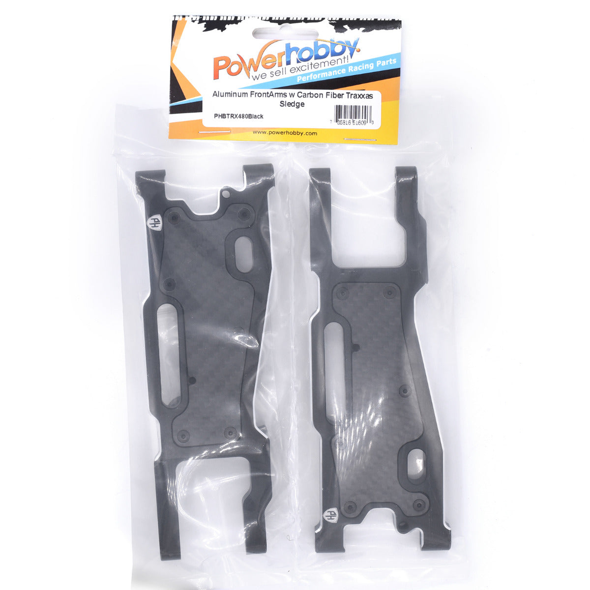 Powerhobby Aluminum Front Arms w Carbon Fiber Dust Covers FOR Traxxas Sledge - PowerHobby