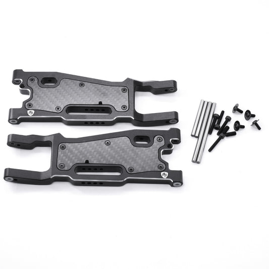 Powerhobby Aluminum Front Arms w Carbon Fiber Dust Covers FOR Traxxas Sledge - PowerHobby