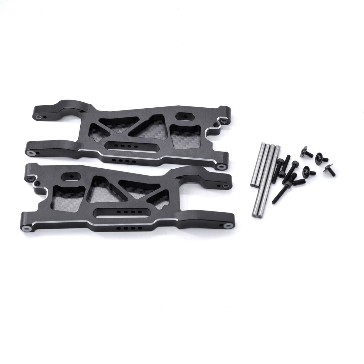 Powerhobby Aluminum Front Arms w Carbon Fiber Dust Covers FOR Traxxas Sledge - PowerHobby