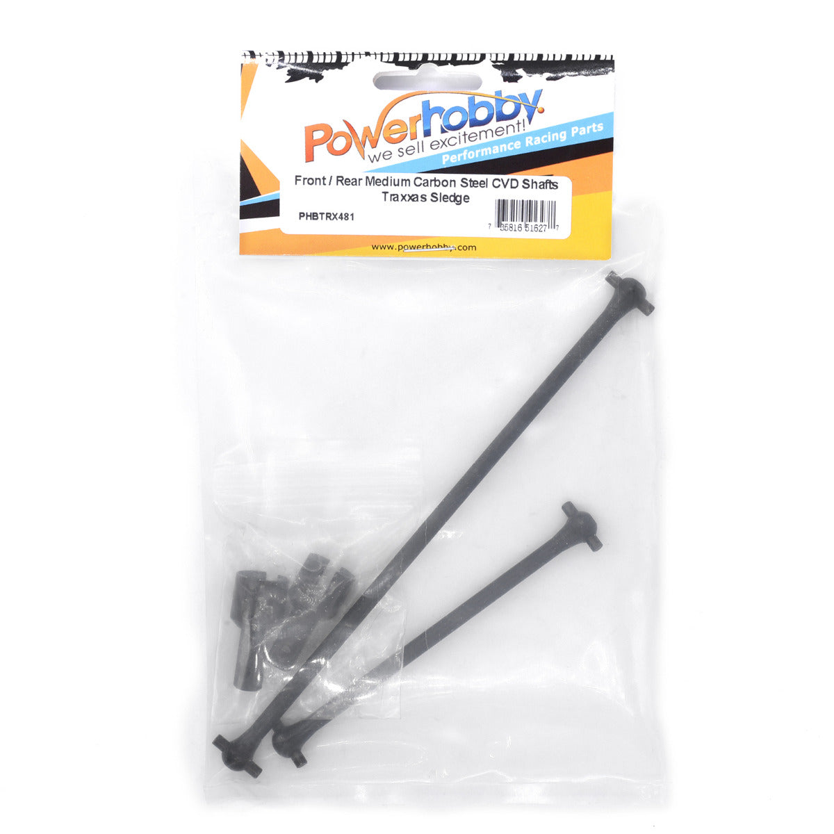 Powerhobby Front / Rear Carbon Steel CVD Shafts Black FOR Traxxas Sledge - PowerHobby