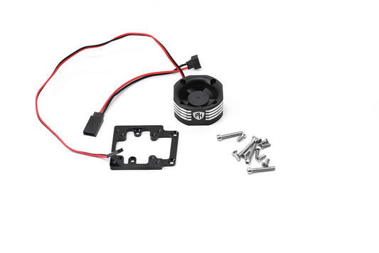 Powerhobby High Speed Motor Fan 40mm Aluminum Mount Black FITS Traxxas Sledge - PowerHobby