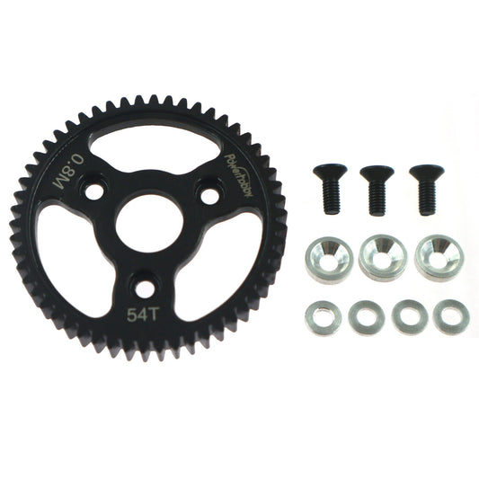 Powerhobby 54T 0.8 Hardened Steel Spur Gear FOR Traxxas - PowerHobby