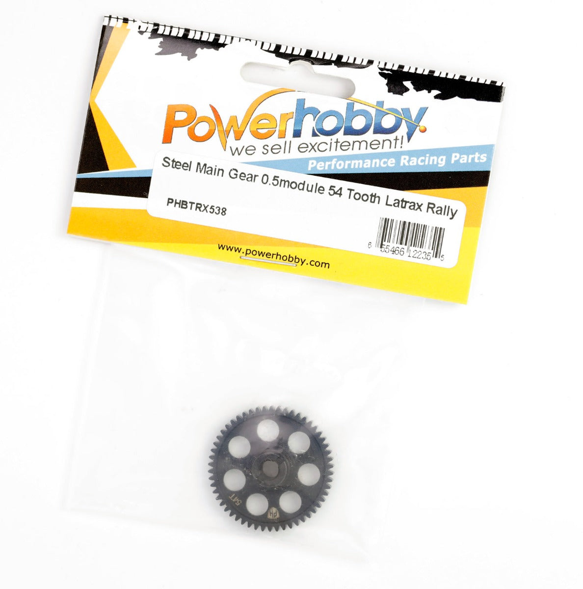Powerhobby 54T 0.5 Module Hardened Steel Main Spur Gear - PowerHobby
