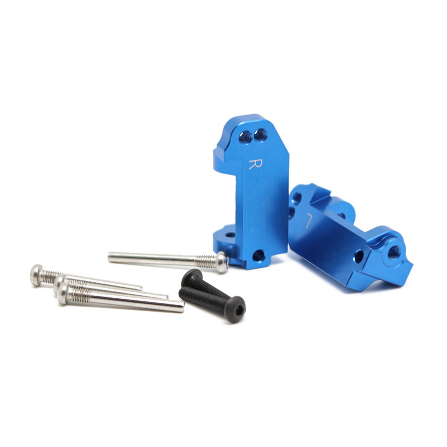 Powerhobby Aluminum Front Caster Blocks Blue FOR Traxxas Slash Stampede Ruslter Bandit - PowerHobby