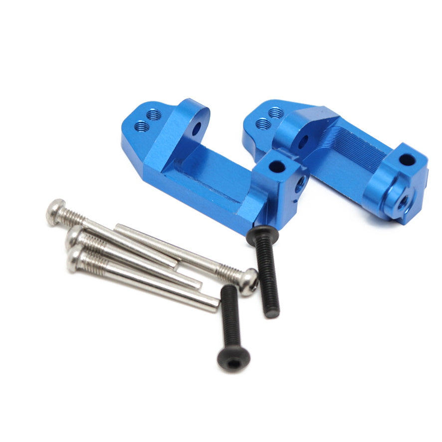 Powerhobby Aluminum Front Caster Blocks Blue FOR Traxxas Slash Stampede Ruslter Bandit - PowerHobby