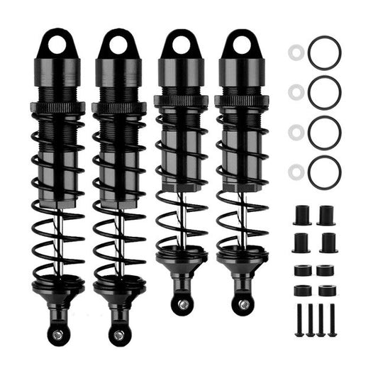 Powerhobby Aluminum Front & Rear Shocks Black (4) FOR Traxxas Sledge - PowerHobby