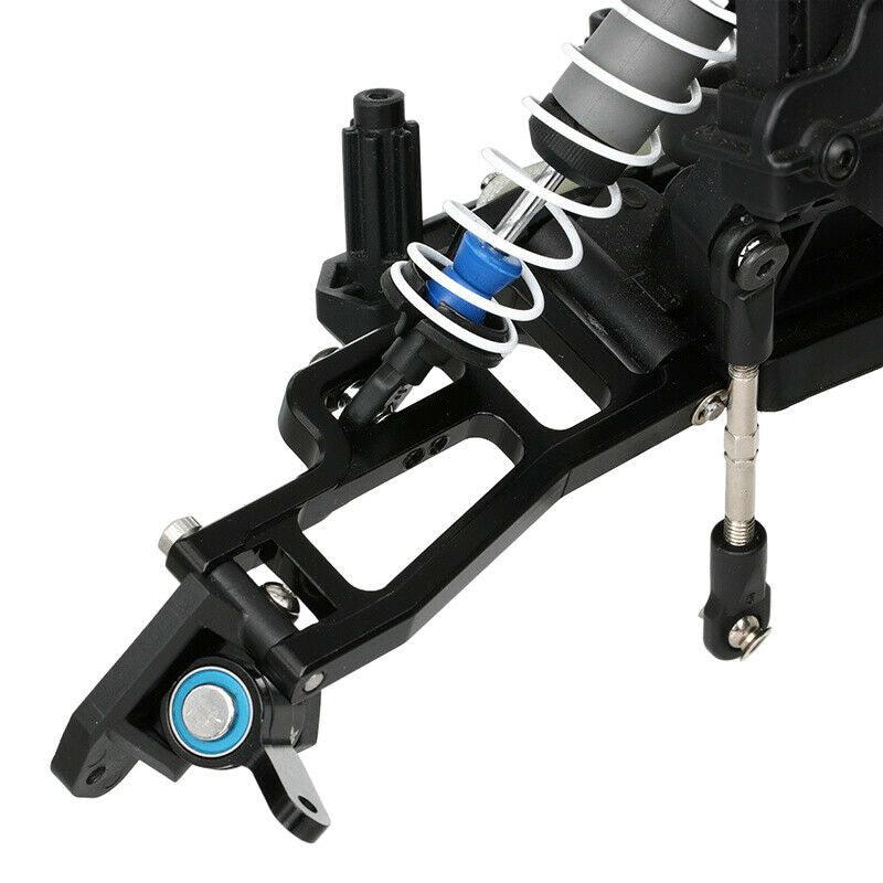 Powerhobby FOR  Traxxas Drag Slash CNC Aluminum Front Suspension Arms Black - PowerHobby