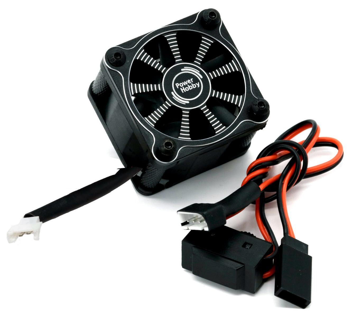 Powerhobby Twister Castle Mamba XLX ESC High Speed Aluminum Cooling Fan Black - PowerHobby