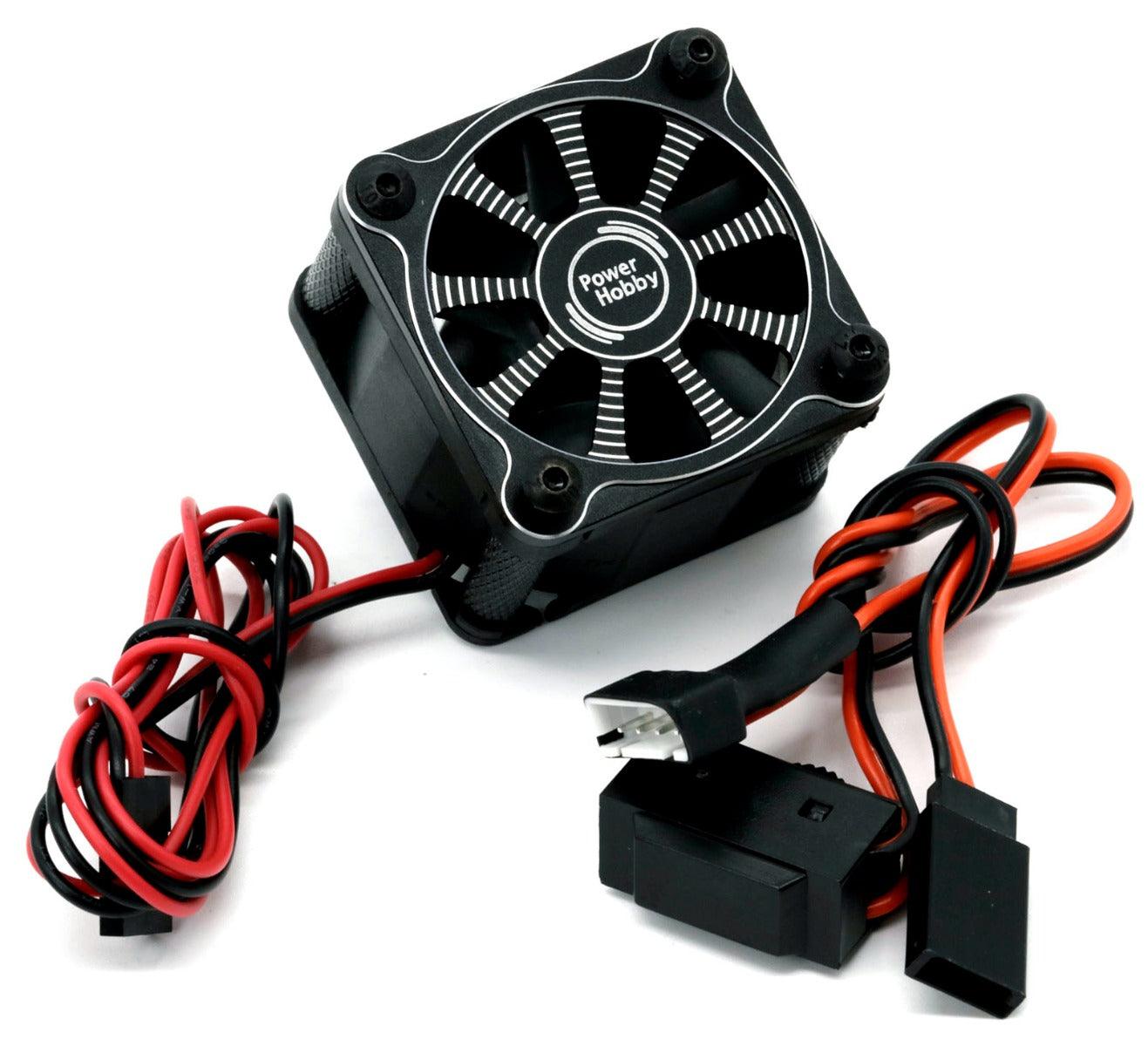 Powerhobby Twister Castle MONSTER X 8S ESC High Speed Aluminum Cooling Fan Black - PowerHobby