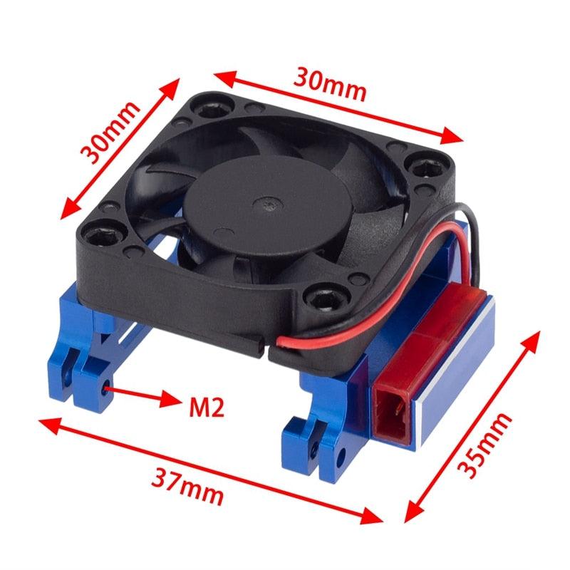 Powerhobby Aluminum Heat Sink High Velocity Cooling Fan FOR Traxxas Velineon VXL-3s - PowerHobby