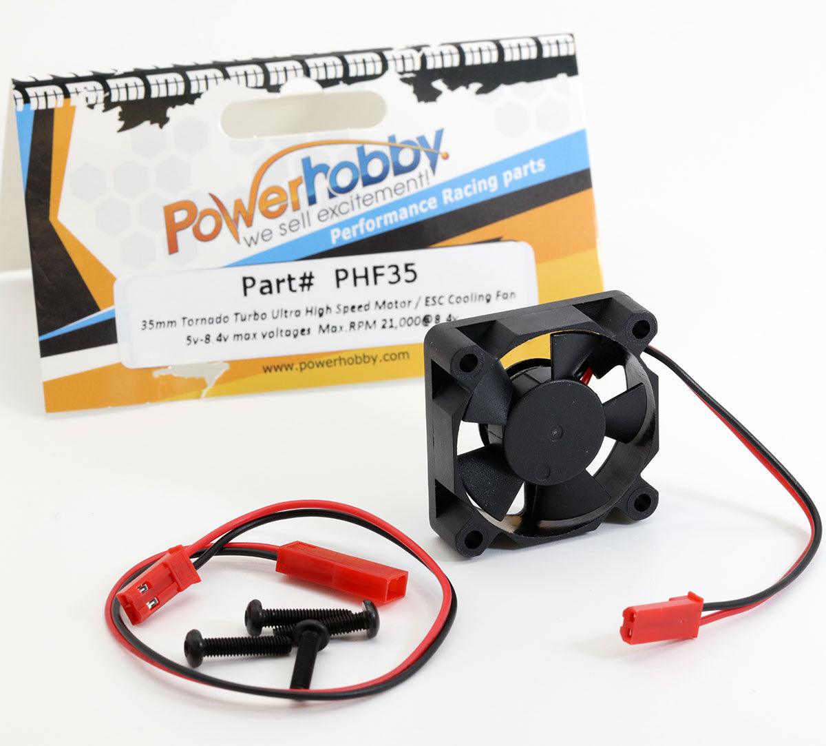 Powerhobby 35mm Ultra High Speed Motor / ESC Cooling Fan FOR TRAXXAS Maxx X-Maxx - PowerHobby