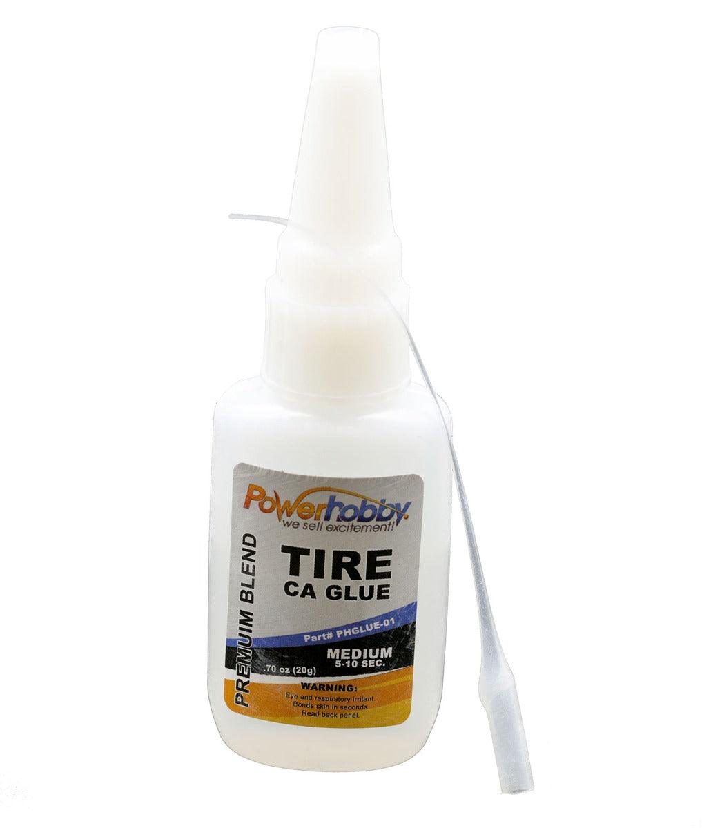 Powerhobby Premium Blend RC CA Tire Glue w/Tip Medium 0.75oz - PowerHobby