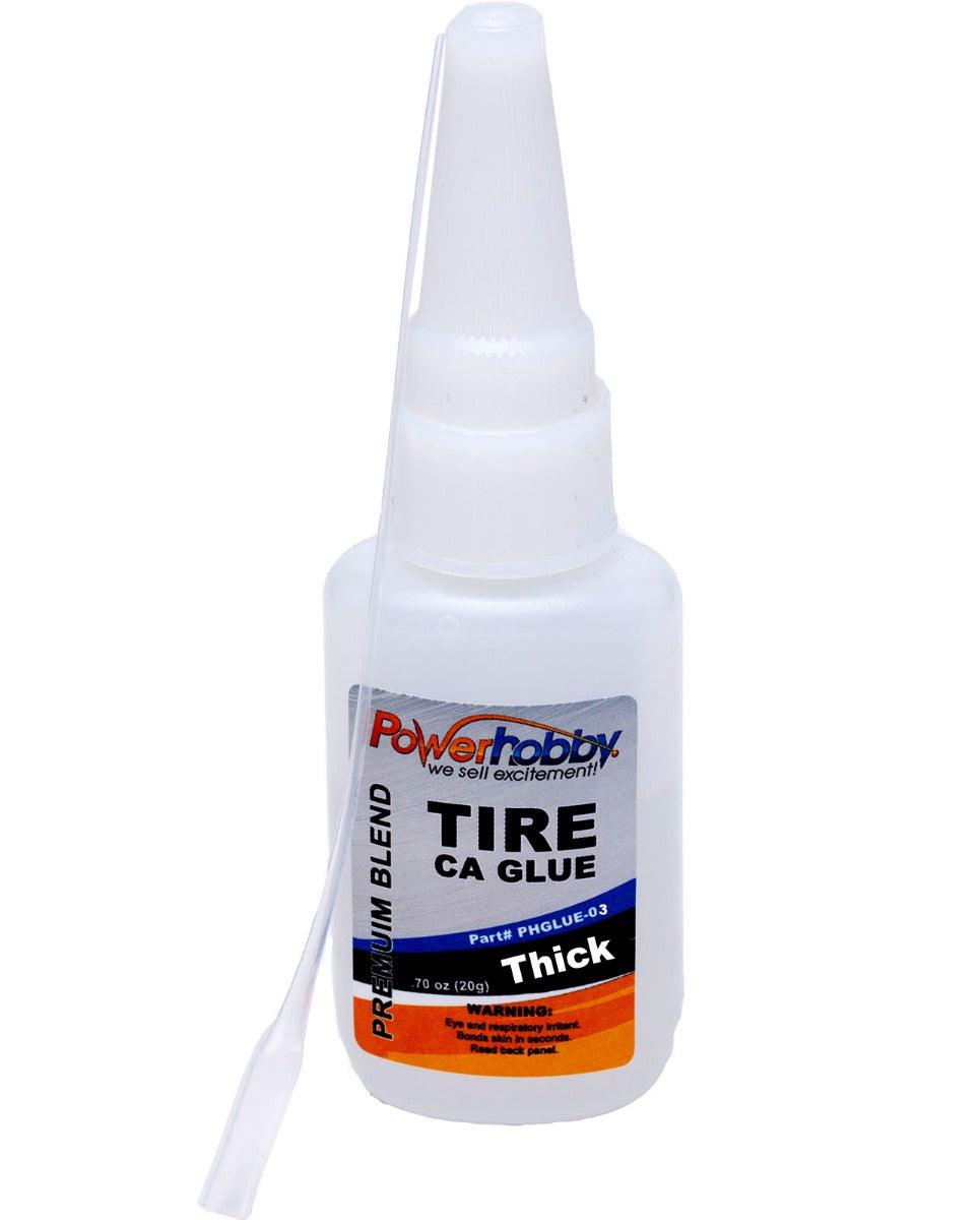 Powerhobby Premium Blend RC CA Tire Glue w/Tip Thick 0.75oz - PowerHobby