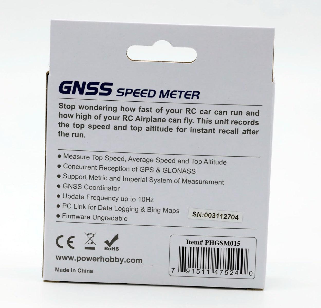 Powerhobby GNSS RC GPS Speed Meter Global Navigation Satellite System GSM-015 - PowerHobby