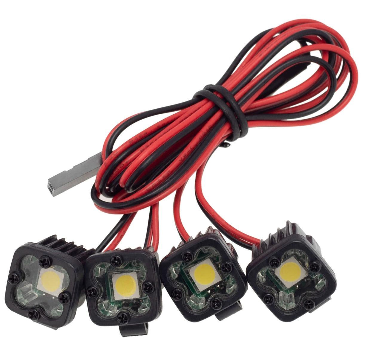 PowerHobby RC 4 Single LED Lights Headlights Spotlight for 1/10 1/8 - PowerHobby