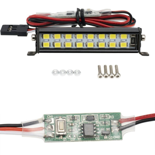 PowerHobby 52MM RC Double Row 16 LED Lightbar w/Controller for 1/10 1/8 - PowerHobby