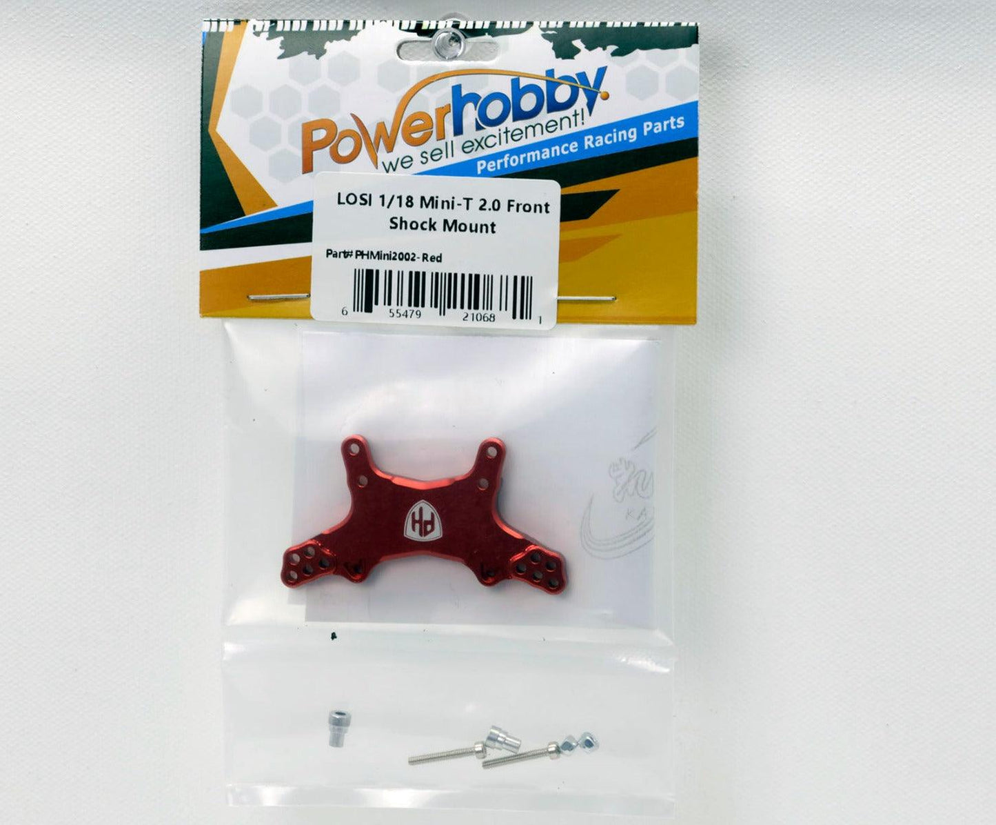 PowerHobby LOSI 1/18 Mini-T 2.0 Aluminum Front Shock Tower Minit 2.0 Red - PowerHobby