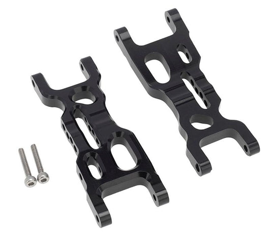 PowerHobby LOSI 1/18 Mini-T 2.0 Aluminum Front Lower Suspension Arms Black - PowerHobby