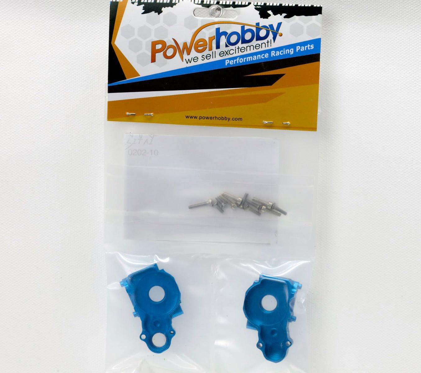 PowerHobby LOSI 1/18 Mini-T 2.0 Aluminum Rear Gearbox Housing MiniT Blue - PowerHobby