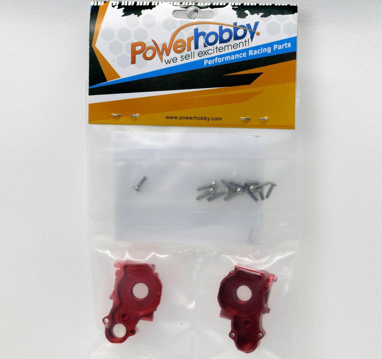 PowerHobby LOSI 1/18 Mini-T 2.0 Aluminum Rear Gearbox Housing MiniT Red - PowerHobby