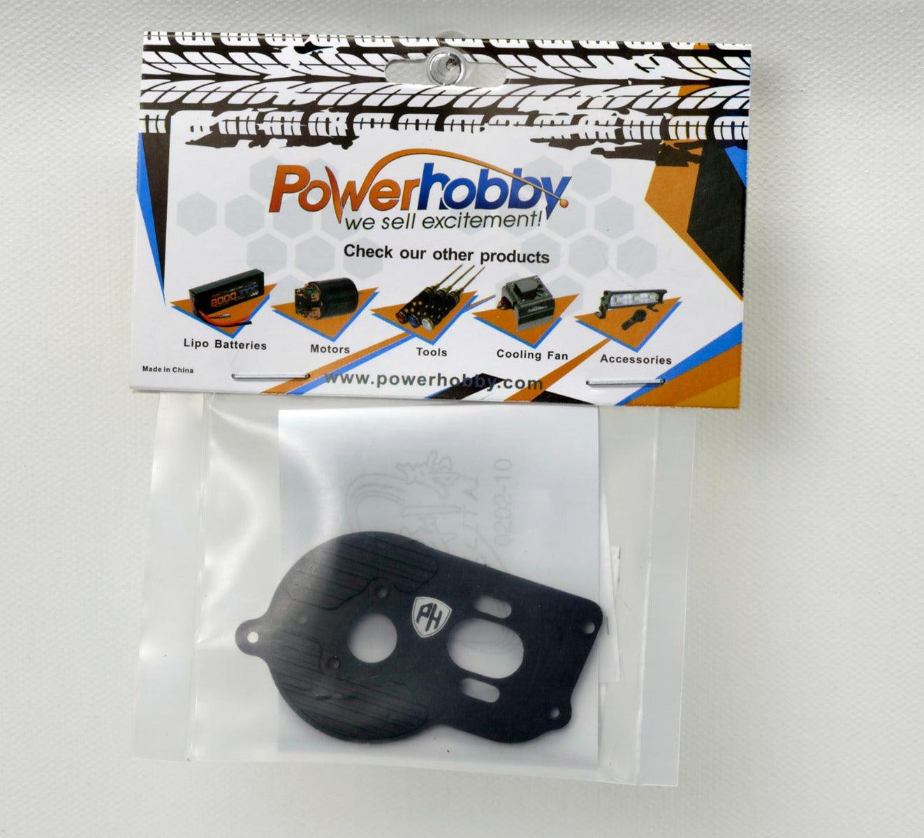 PowerHobby LOSI 1/18 Mini-T 2.0 Aluminum Motor Mount MiniT Black - PowerHobby