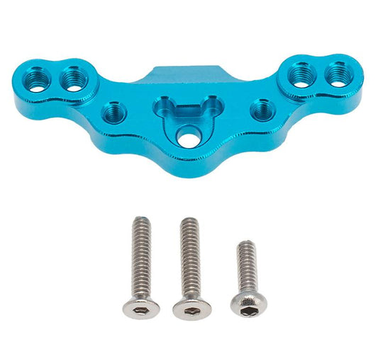 PowerHobby LOSI 1/18 Mini-T 2.0 Aluminum Front Upper Tie Rod Fixing Mount Blue - PowerHobby