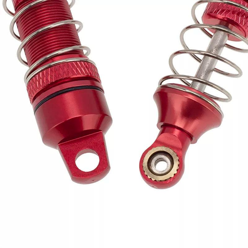 PowerHobby Losi Mini-T 2.0 Aluminum Front Rear Threaded Shocks MiniT Red - PowerHobby