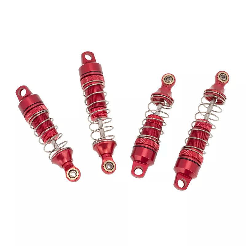 PowerHobby Losi Mini-T 2.0 Aluminum Front Rear Threaded Shocks MiniT Red - PowerHobby