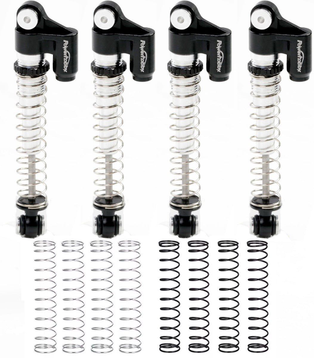 Powerhobby Axial SCX24 Aluminum Threaded Long Travel Shocks 48mm Micro Crawler - PowerHobby