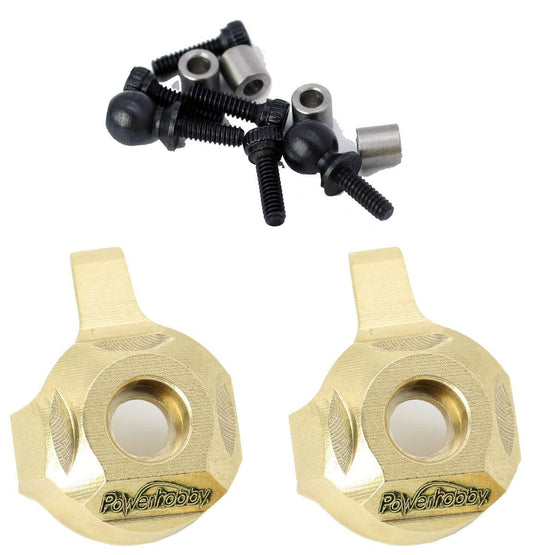 Powerhobby Brass Front Steering Knuckle Axial SCX24 - PowerHobby